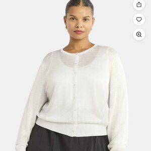 Scoop Woman's Shrunken Cardigan Sweater